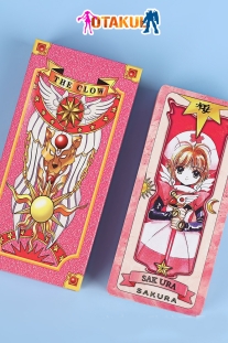 Bộ Thẻ Bài Sakura 56 Lá Hộp Nhỏ  Màu Hồng