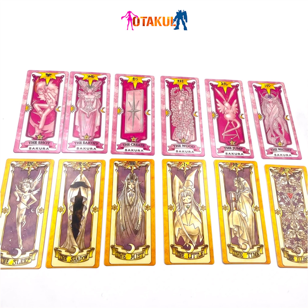 Hộp Thẻ Bài Clow 56 Lá Nhỏ Màu Nâu