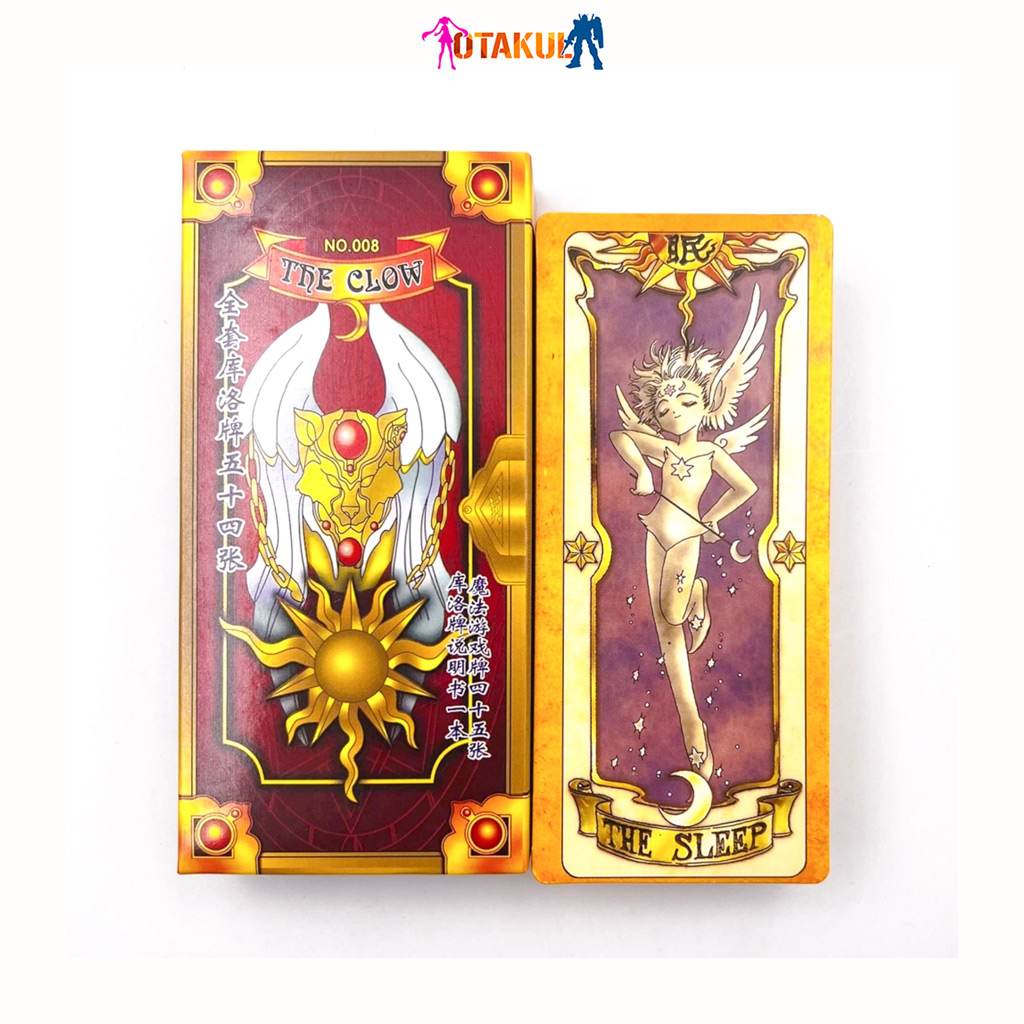 Hộp Thẻ Bài Clow 56 Lá Nhỏ Màu Nâu