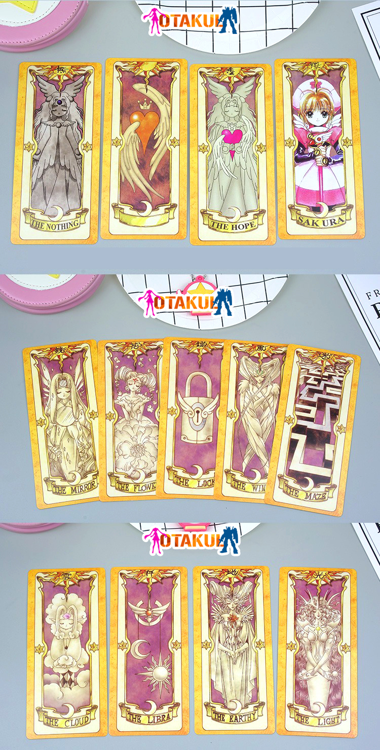 Hộp Thẻ Bài Clow 56 Lá Nhỏ Màu Nâu