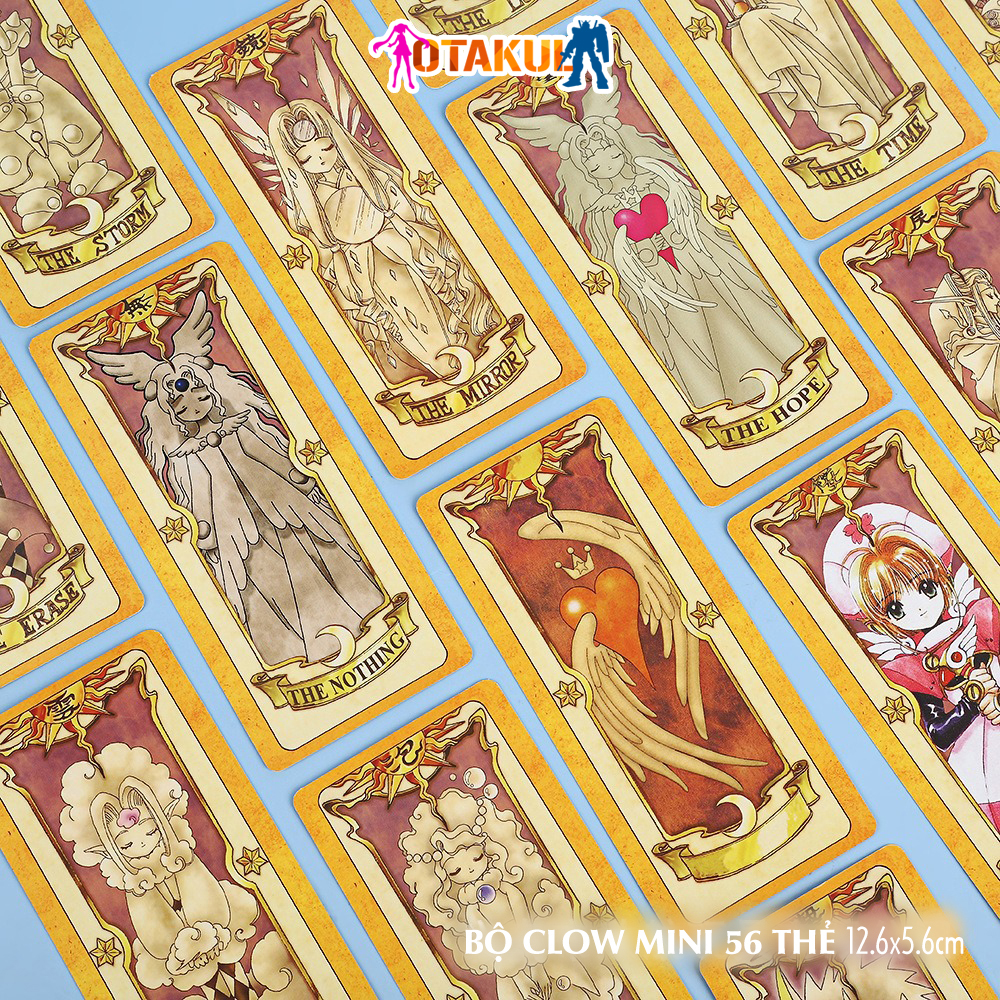 Hộp Thẻ Bài Clow 56 Lá Nhỏ Màu Nâu