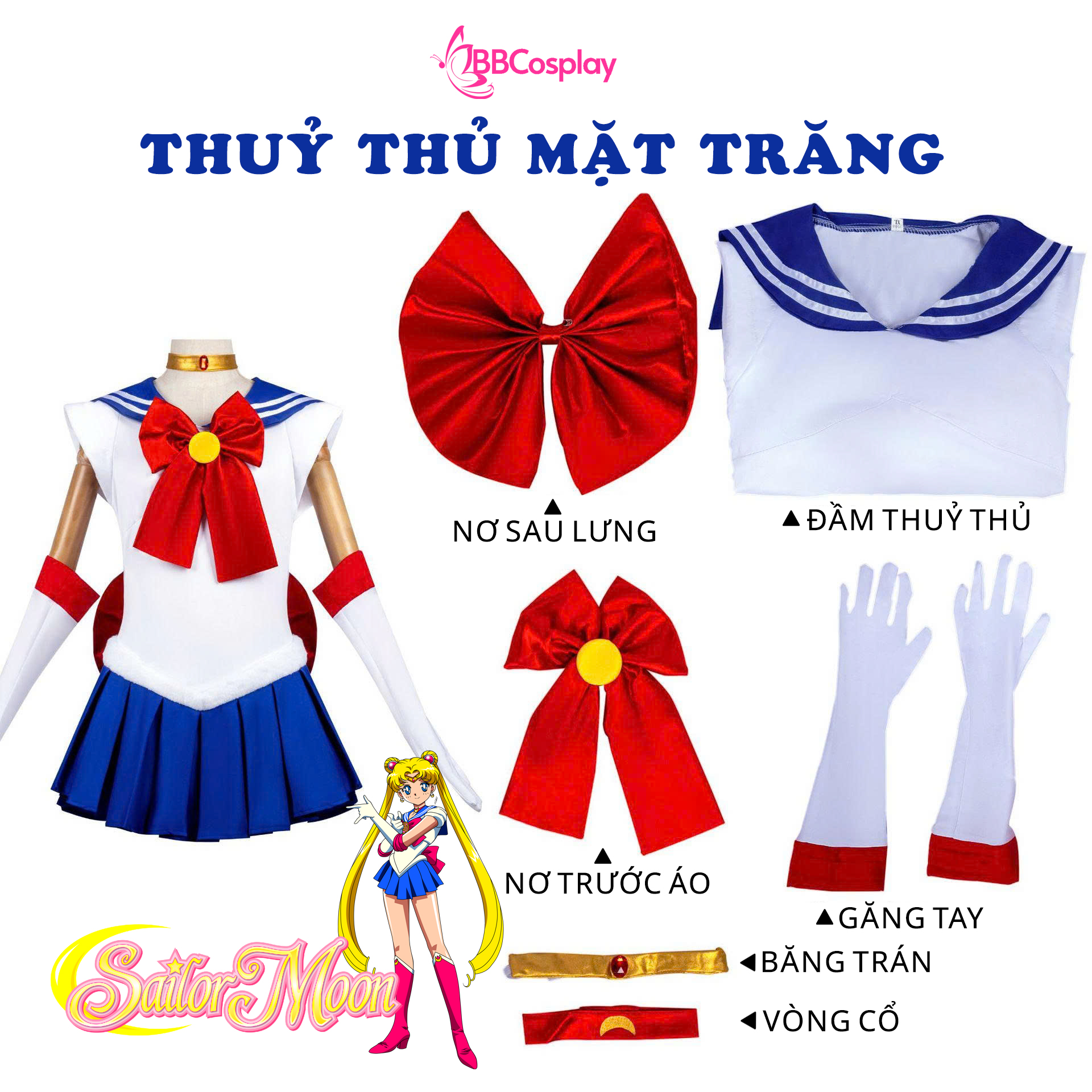 Trang Phục Thủy Thủ Mặt Trăng -Tsukino Usagi
