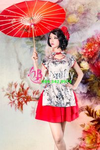 Dù Vải Xanh Đậm