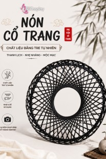 Nón Hiệp Khách Cổ Trang - Màu Đen