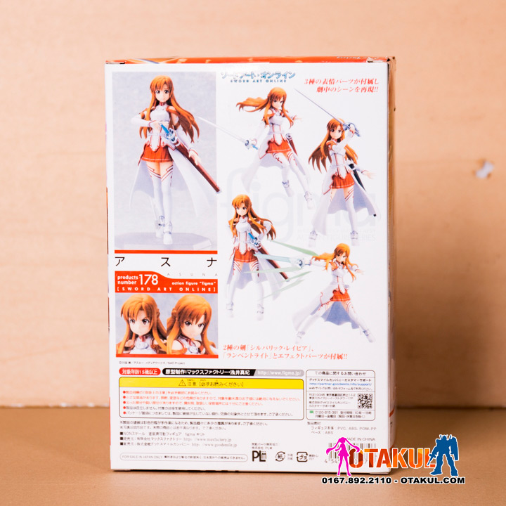 (Mất Base Kiếm) Mô Hình Figma 178 Asuna (Sworld Art Online) - Cử Động Được