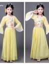 Trang Phục Cổ Trang Trẻ Em - Mẫu Vàng Viền Gấm