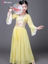Trang Phục Cổ Trang Trẻ Em - Mẫu Vàng Viền Gấm