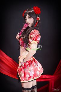 Qiloli Sexy Đỏ Gấm