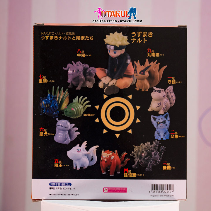 Bộ 11 nhân vật naruto và vĩ thú  Set 11 Naruto