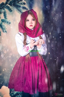 Trang Phục Cô Bé Bán Diêm - Váy Đỏ