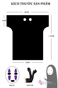 Đồ Vô Diện - No Face - Kaonashi - Vùng Đất Linh Hồn (Spirited Away)