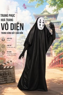 Trang Phục Vô Diện - No Face - Kaonashi - Vùng Đất Linh Hồn (Spirited Away)