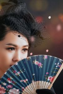 Sườn Xám Thượng Hải Đen Dài