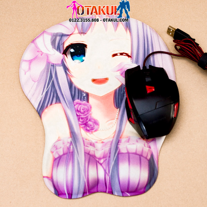Lót Chuột 3D Menma - Oppai Mousepad
