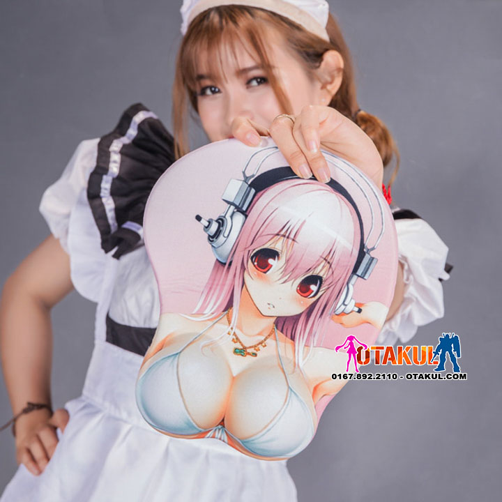 Lót Chuột 3D Sonico - Oppai Mousepad