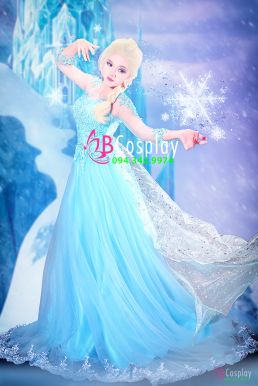 Đầm Dạ Hội Elsa Nữ Hoàng Băng Giá