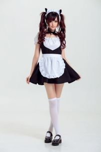 Đồ Maid Đen Trơn Đơn Giản