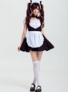 Trang Phục Maid Đen Trơn Đơn Giản