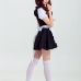Trang Phục Maid Đen Trơn Đơn Giản