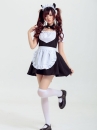 Trang Phục Maid Đen Trơn Đơn Giản
