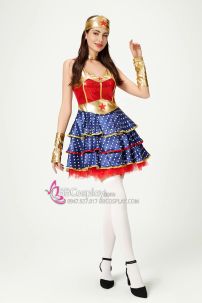Đồ Nữ Siêu Nhân Wonder Women Váy Xoè