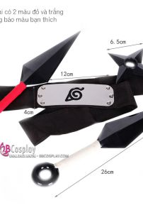 Bộ Phụ Kiện Ninja Naruto 3 Món - Kunai - Băng Trán - Shuriken