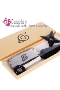 Bộ Phụ Kiện Ninja Naruto 3 Món - Kunai - Băng Trán - Shuriken