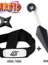 Bộ Phụ Kiện Ninja Naruto 3 Món - Kunai - Băng Trán - Shuriken
