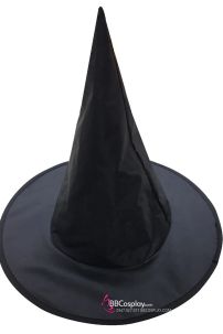 Nón Phù Thủy Đen Vải Oxford