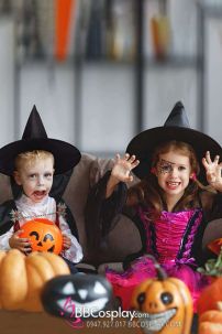 Nón Phù Thủy Đen Vải Oxford