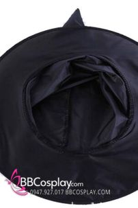 Nón Phù Thủy Đen Vải Oxford