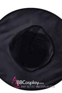 Nón Phù Thủy Đen Vải Oxford