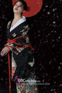 Yukata Điệp Mộng - Yukata Đen Bướm