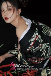 Yukata Điệp Mộng - Yukata Đen Bướm