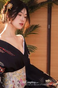 Yukata Điệp Mộng - Yukata Đen Bướm