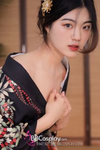 Yukata Điệp Mộng - Yukata Đen Bướm