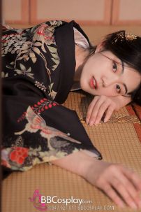 Yukata Điệp Mộng - Yukata Đen Bướm