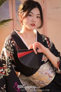Yukata Điệp Mộng - Yukata Đen Bướm
