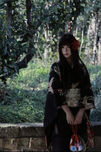 Yukata Điệp Mộng - Yukata Đen Bướm