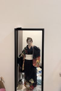 Yukata Điệp Mộng - Yukata Đen Bướm