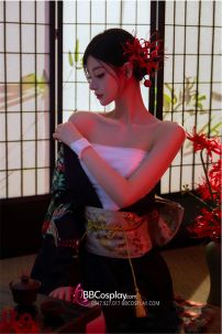 Yukata Điệp Mộng - Yukata Đen Bướm