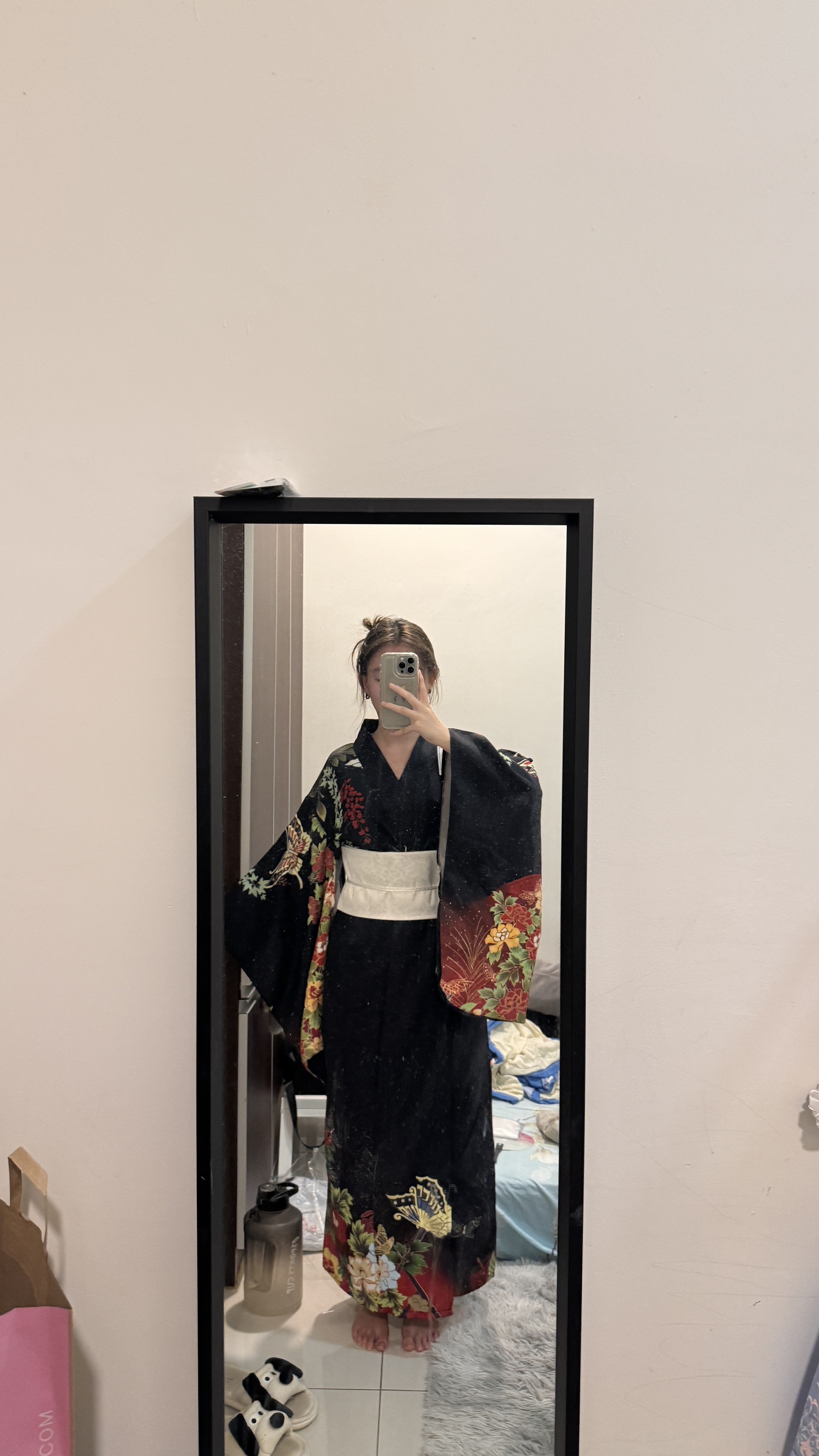 Yukata Điệp Mộng - Yukata Đen Bướm