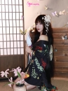 Yukata Điệp Mộng - Yukata Đen Bướm