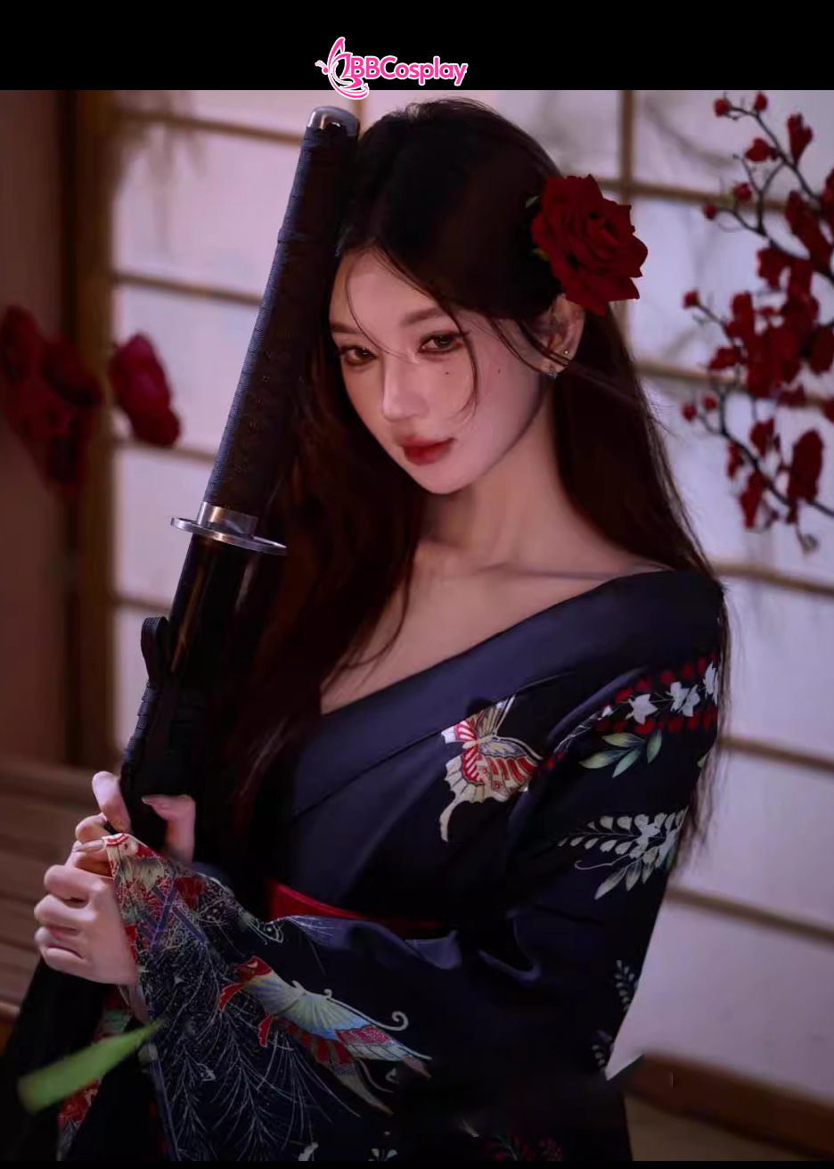 Yukata Điệp Mộng - Yukata Đen Bướm