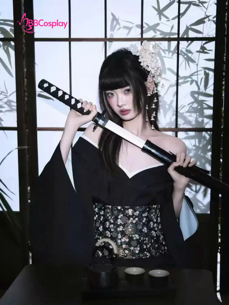 Yukata Điệp Mộng - Yukata Đen Bướm