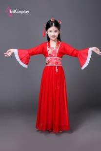 Trang Phục Cổ Trang Tiểu Hồng Thiên Nữ Trẻ Em