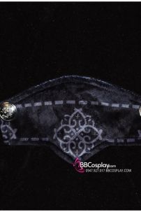 Vest Tuxedo Nhung Đen Gothic Phong Cách Steampunk Đuôi Én