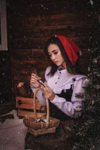 Đồ Cô Bé Bán Diêm  - Váy Xanh Rêu