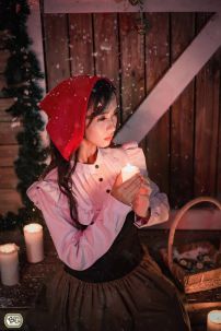 Đồ Cô Bé Bán Diêm  - Váy Xanh Rêu