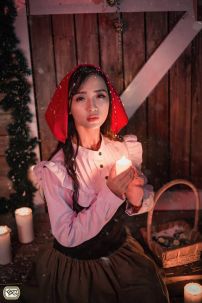 Đồ Cô Bé Bán Diêm  - Váy Xanh Rêu